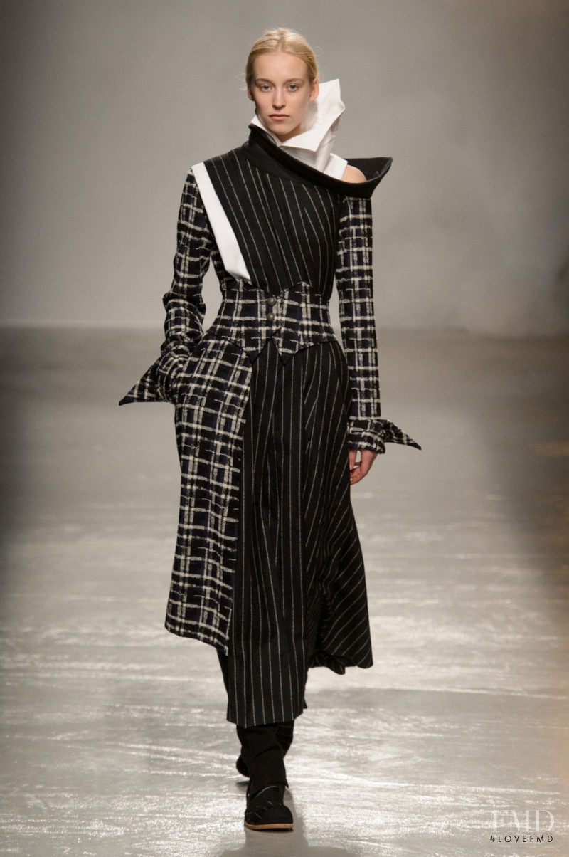 Eva Berzina featured in  the Aganovich fashion show for Autumn/Winter 2015