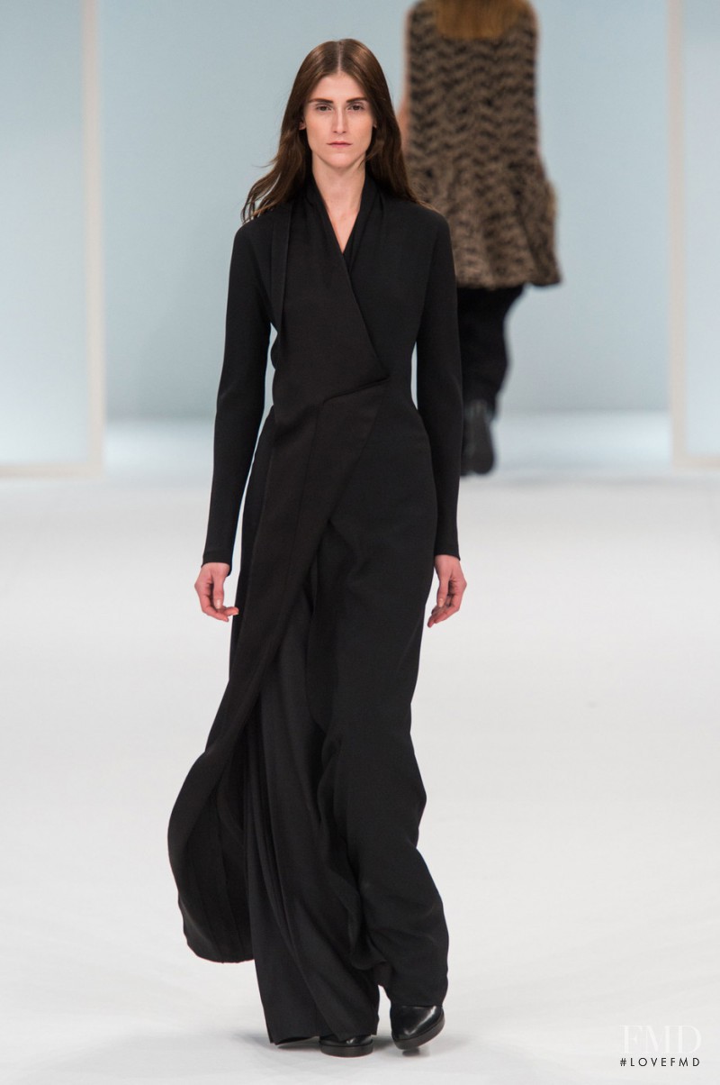 Marie Piovesan featured in  the Hussein Chalayan fashion show for Autumn/Winter 2015