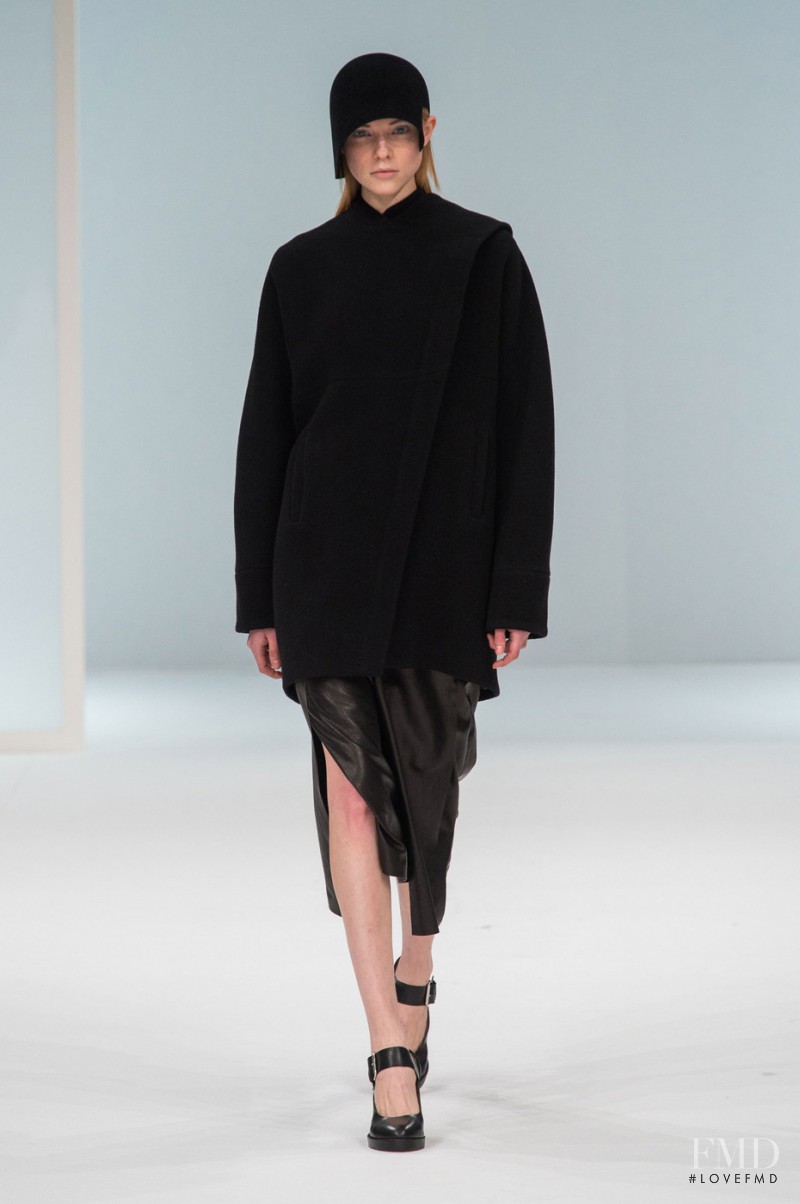 Kimi Nastya Zhidkova featured in  the Hussein Chalayan fashion show for Autumn/Winter 2015