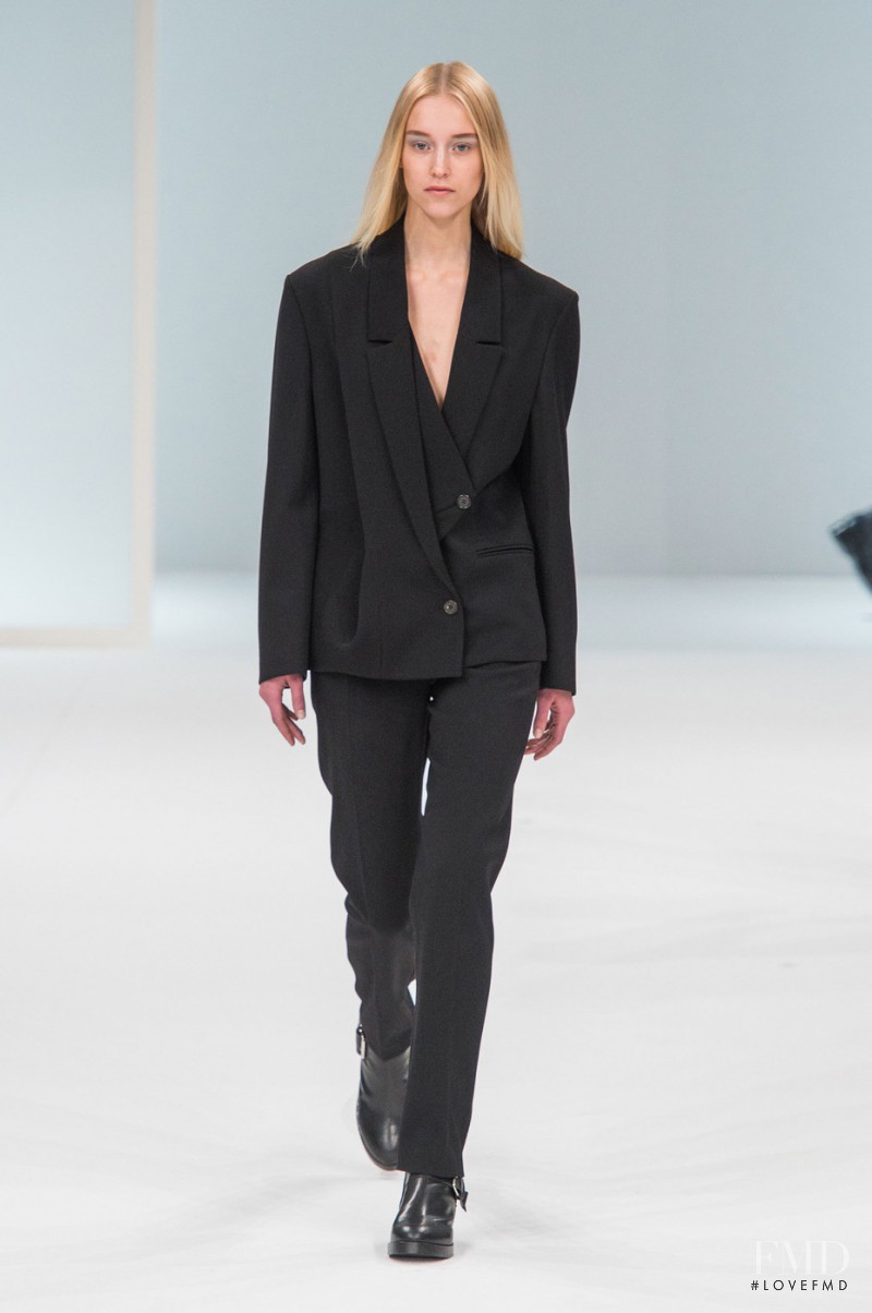 Eva Berzina featured in  the Hussein Chalayan fashion show for Autumn/Winter 2015