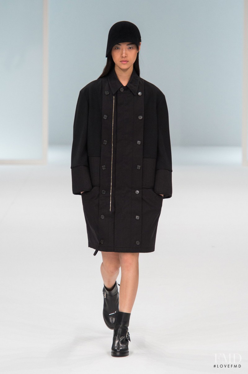 Tian Yi featured in  the Hussein Chalayan fashion show for Autumn/Winter 2015