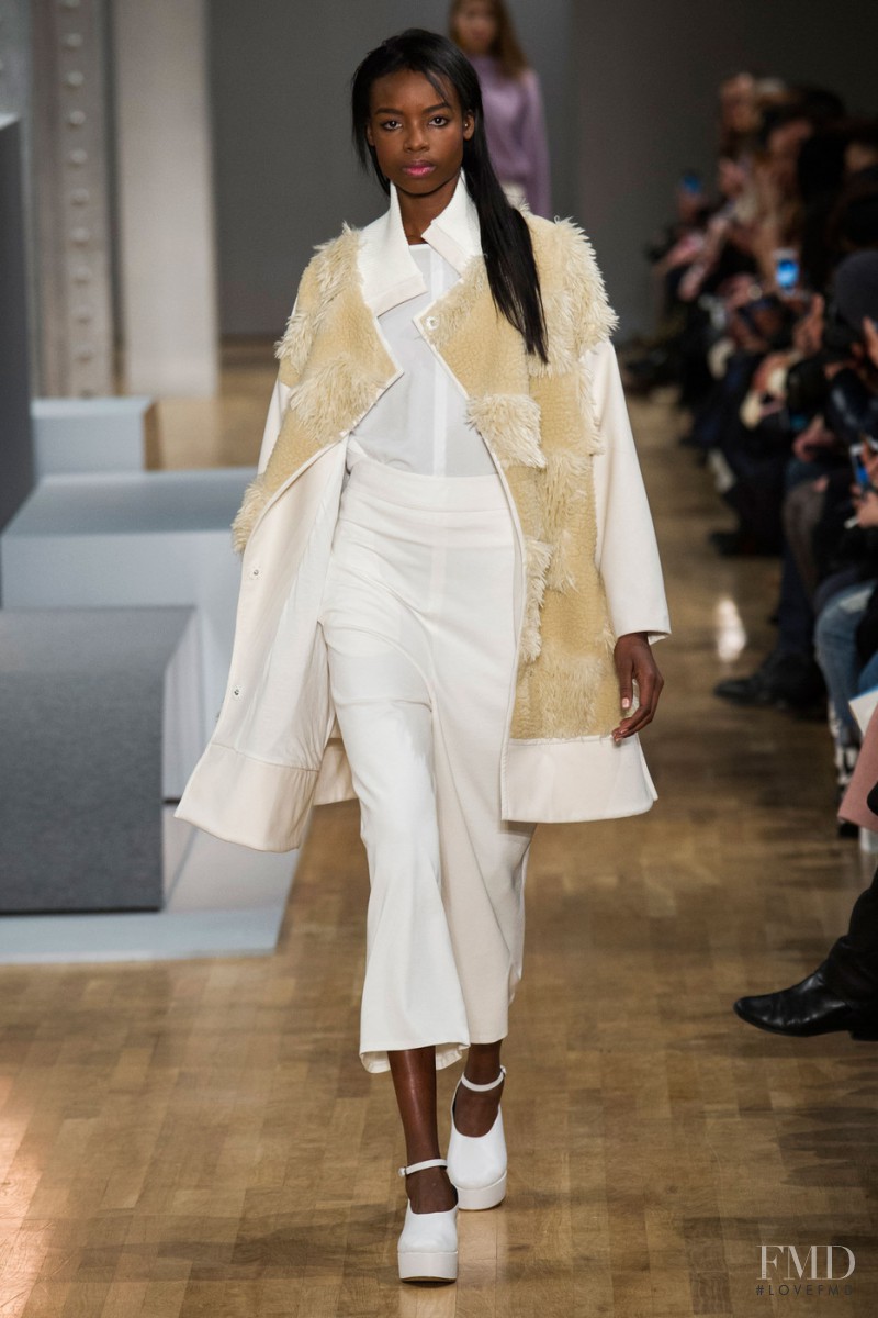 Maria Borges featured in  the Tibi fashion show for Autumn/Winter 2015