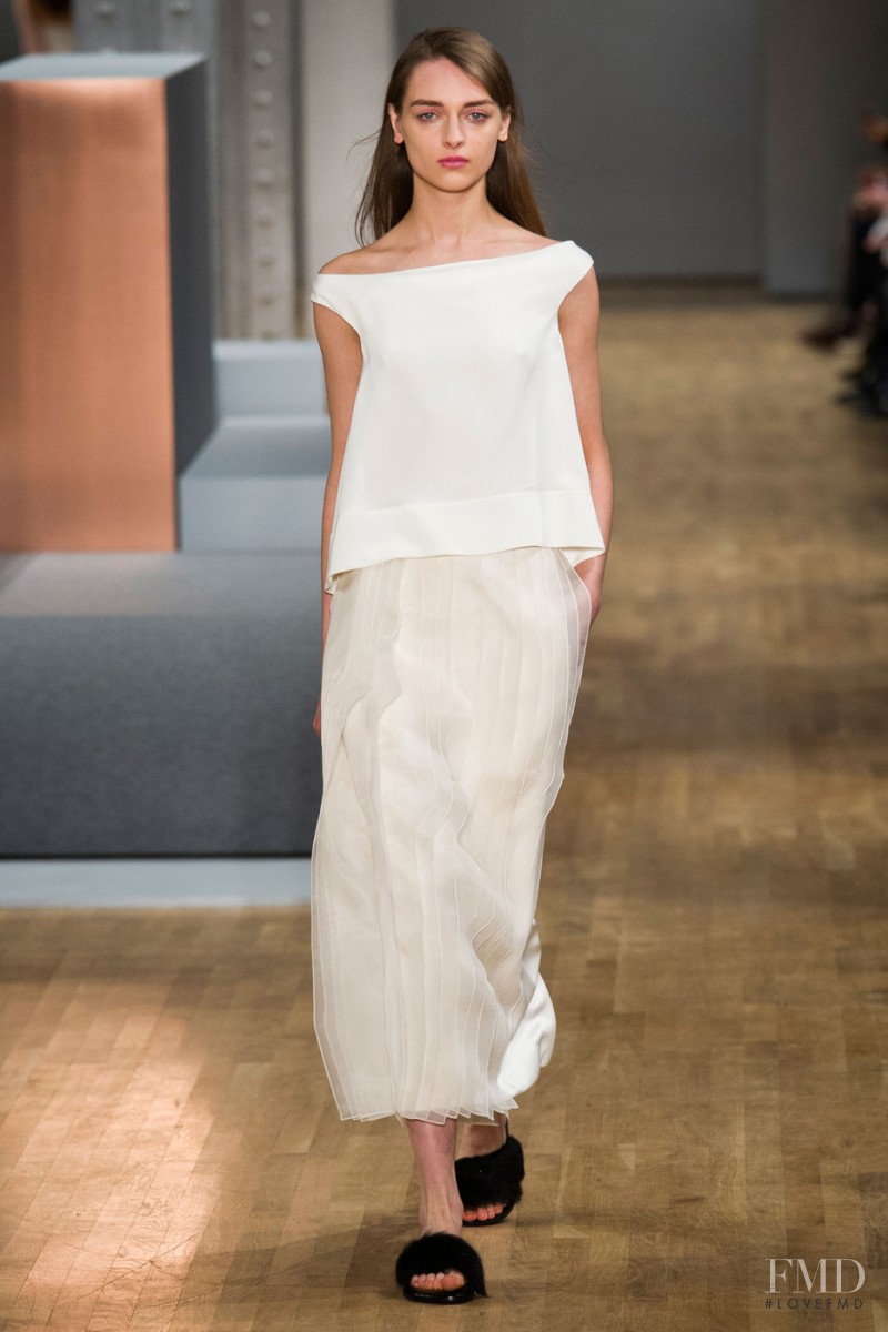 Daga Ziober featured in  the Tibi fashion show for Autumn/Winter 2015