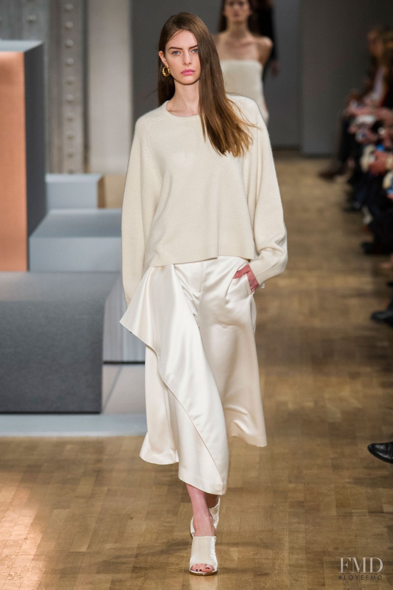 Auguste Abeliunaite featured in  the Tibi fashion show for Autumn/Winter 2015