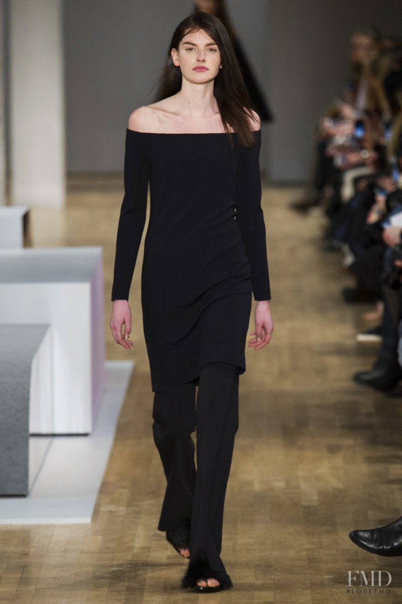 Dorota Kullova featured in  the Tibi fashion show for Autumn/Winter 2015