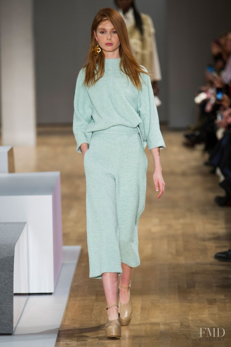 Grace Simmons featured in  the Tibi fashion show for Autumn/Winter 2015