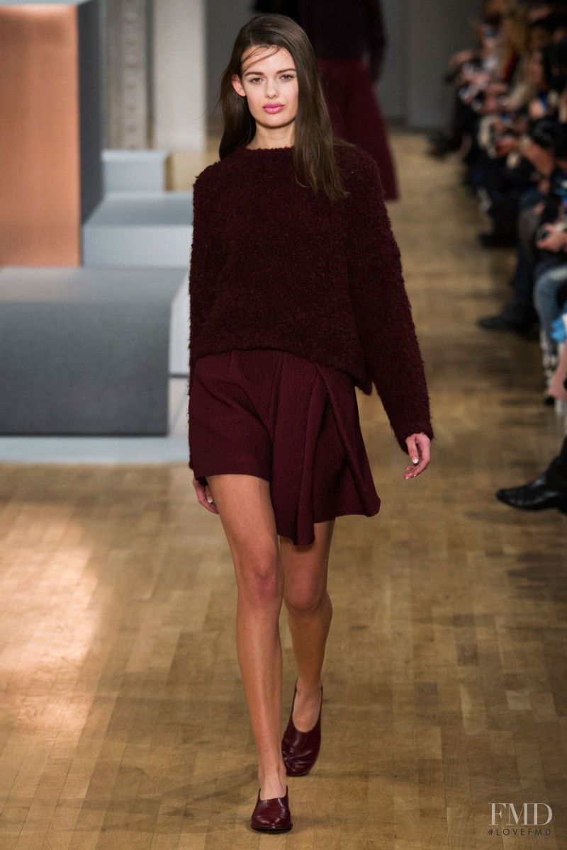 Sarah Dick featured in  the Tibi fashion show for Autumn/Winter 2015
