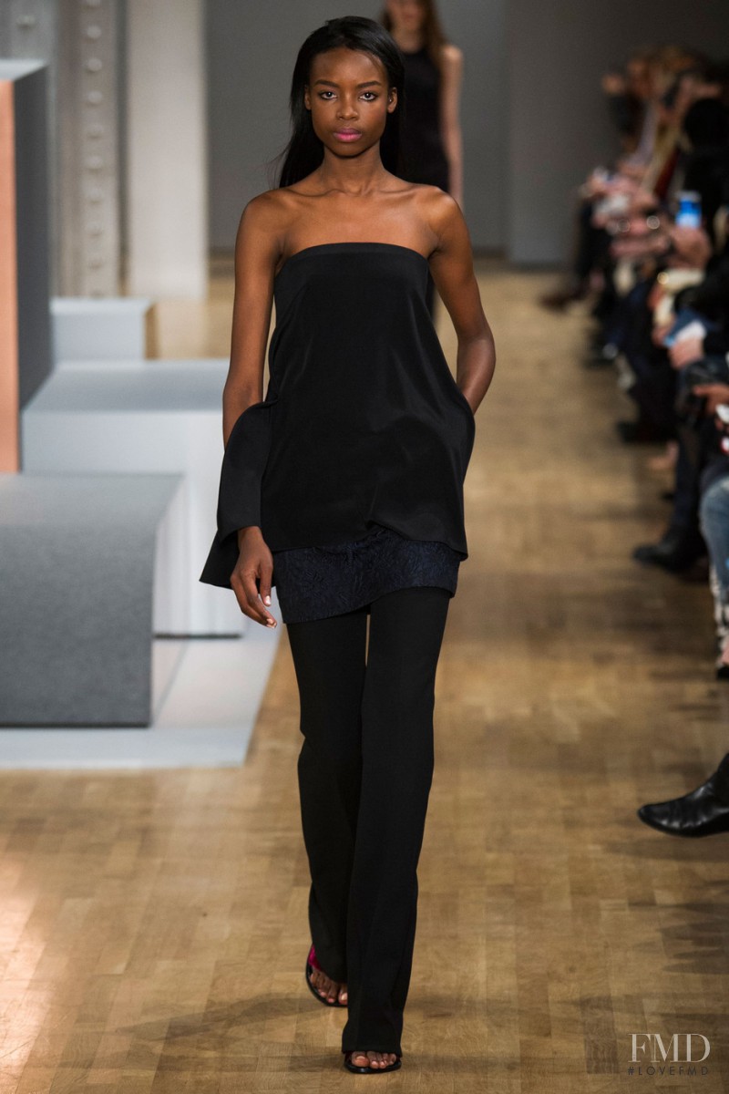 Maria Borges featured in  the Tibi fashion show for Autumn/Winter 2015