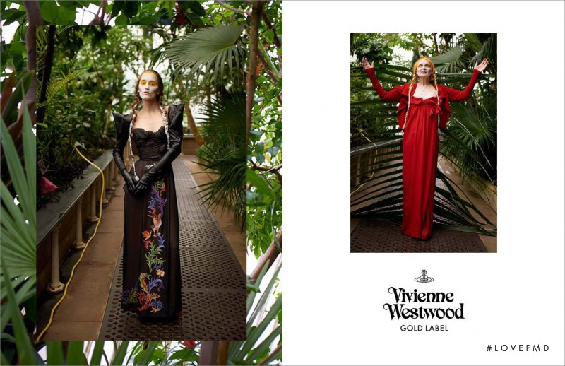 Iekeliene Stange featured in  the Vivienne Westwood Gold Label advertisement for Autumn/Winter 2013