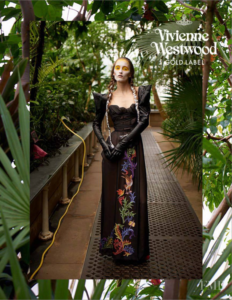 Iekeliene Stange featured in  the Vivienne Westwood Gold Label advertisement for Autumn/Winter 2013