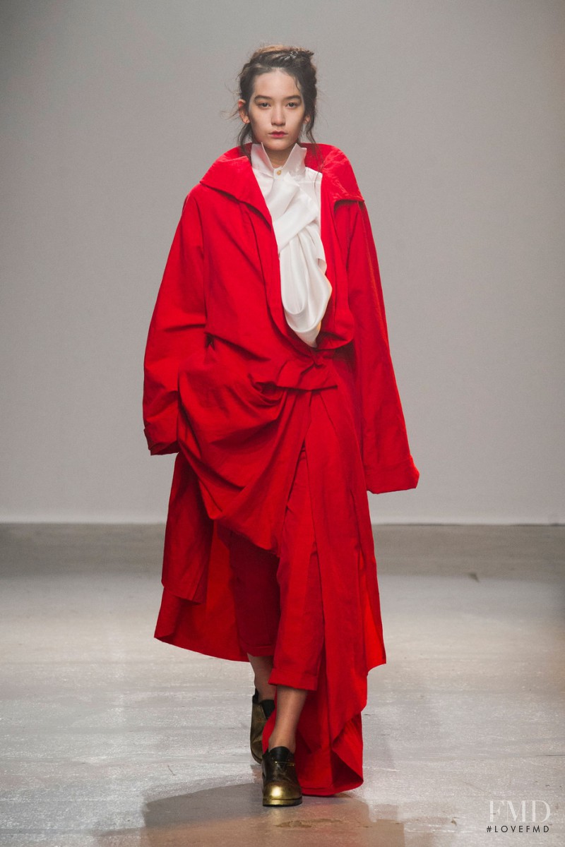 Mona Matsuoka featured in  the Aganovich fashion show for Spring/Summer 2015
