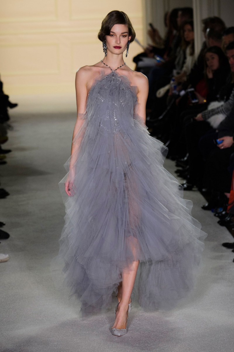 Ophélie Guillermand featured in  the Marchesa fashion show for Autumn/Winter 2015