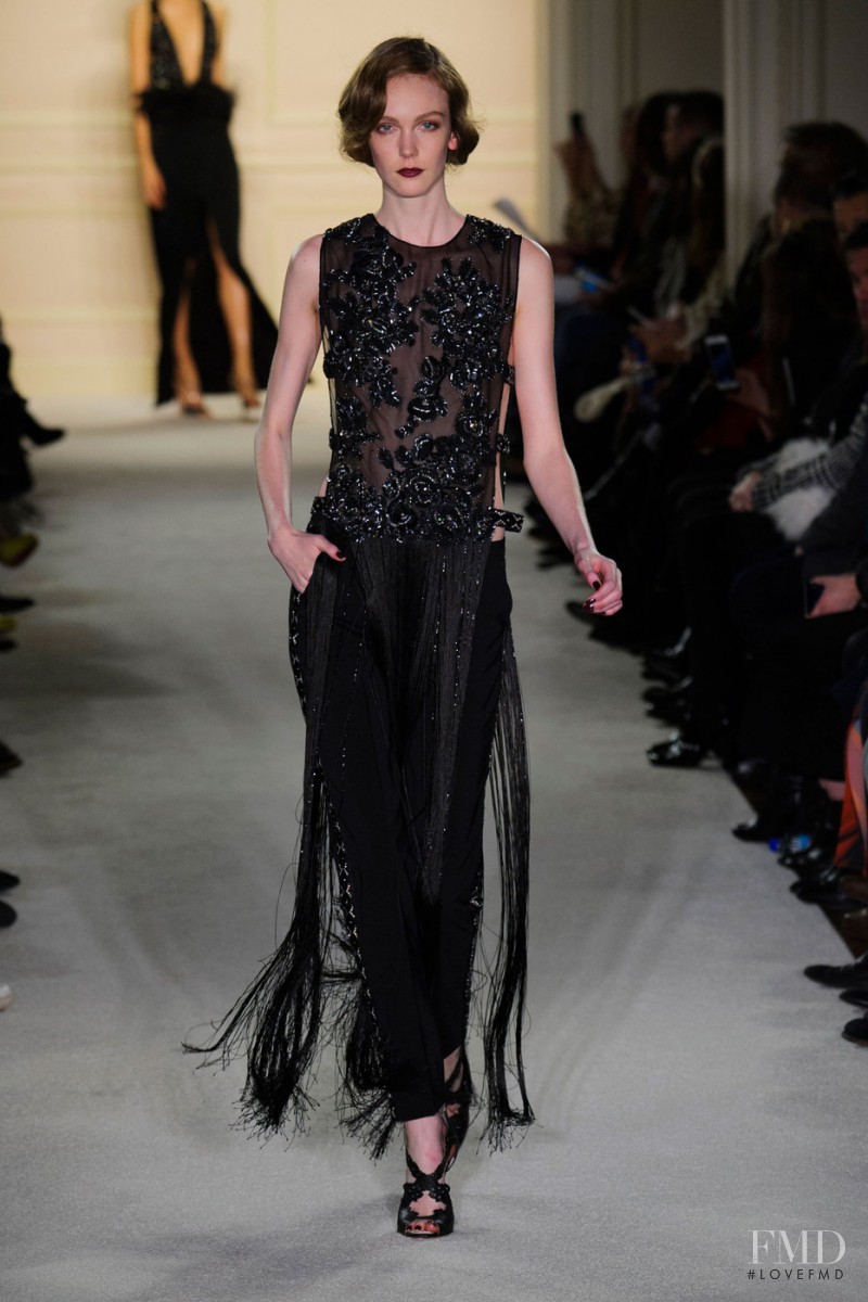 Kate Somers featured in  the Marchesa fashion show for Autumn/Winter 2015