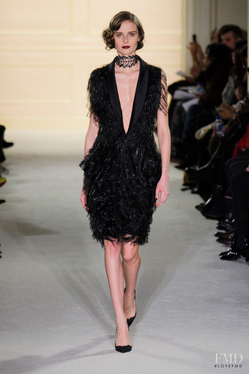 Vasilisa Pavlova featured in  the Marchesa fashion show for Autumn/Winter 2015