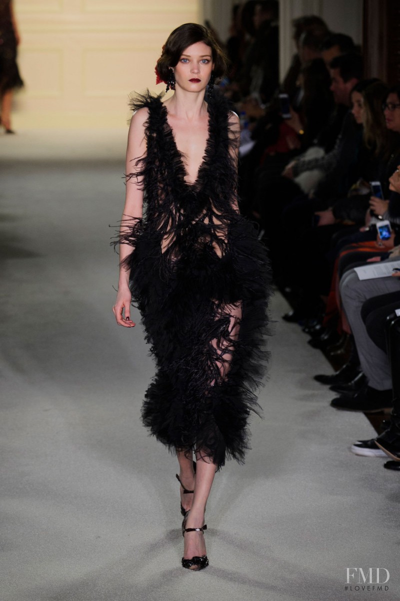 Diana Moldovan featured in  the Marchesa fashion show for Autumn/Winter 2015