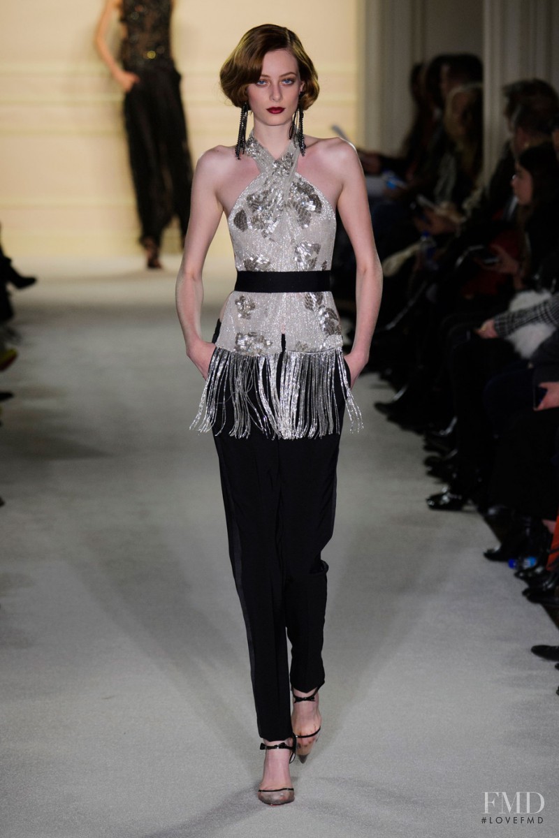 Thairine García featured in  the Marchesa fashion show for Autumn/Winter 2015