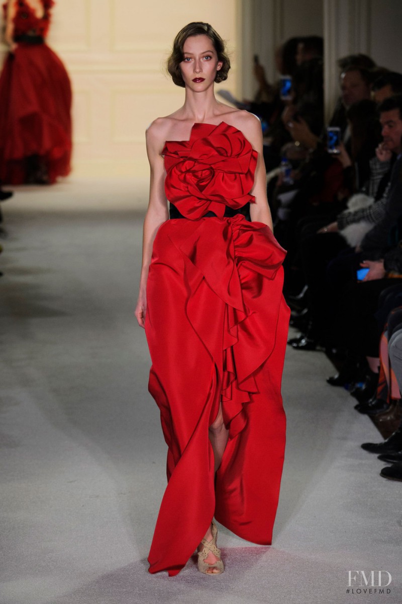 Alana Zimmer featured in  the Marchesa fashion show for Autumn/Winter 2015