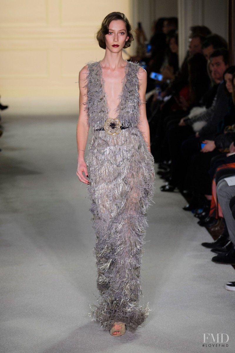 Alana Zimmer featured in  the Marchesa fashion show for Autumn/Winter 2015