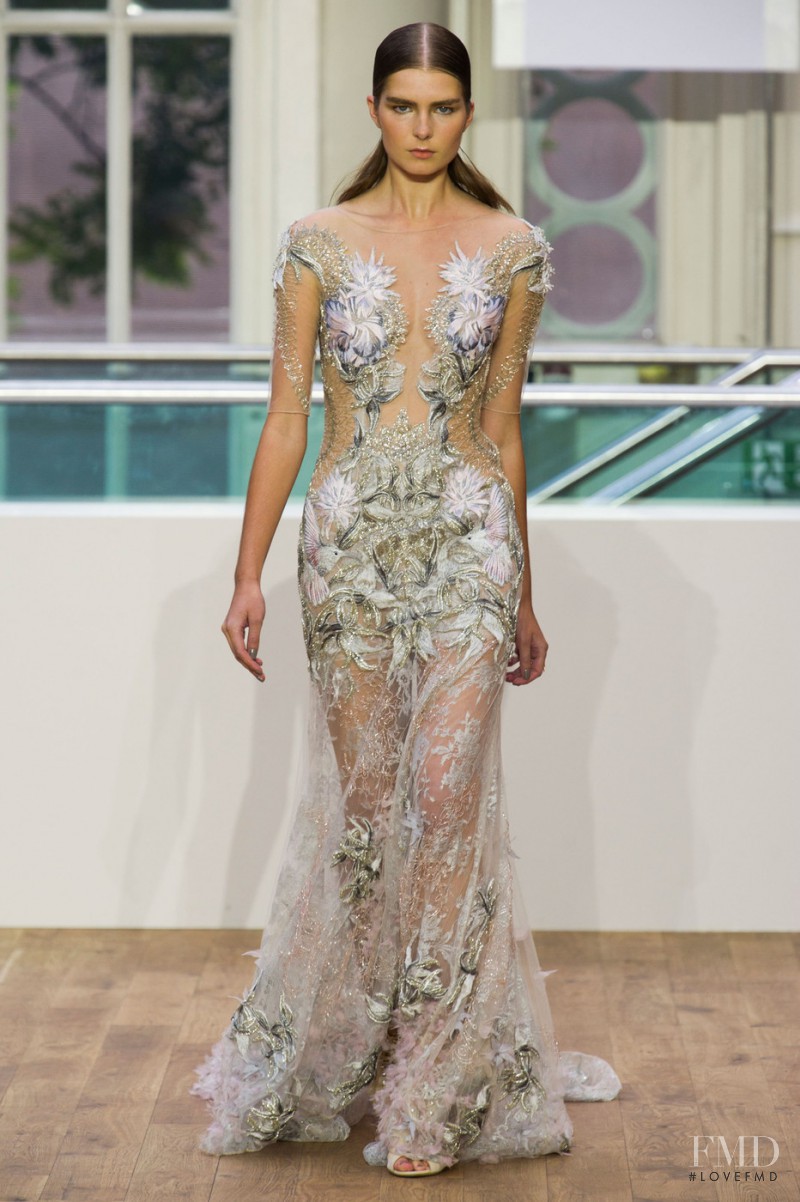 Gaby Loader featured in  the Julien Macdonald fashion show for Spring/Summer 2015