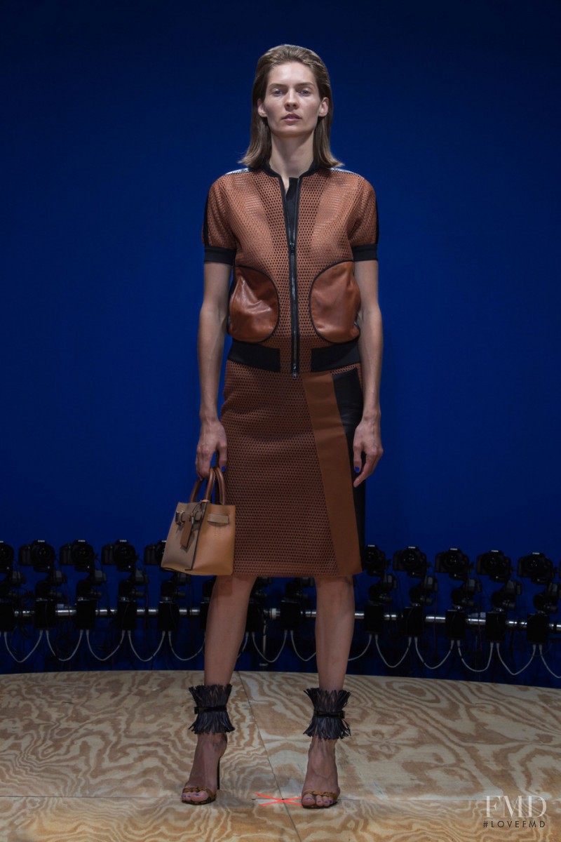 Karolin Wolter featured in  the Reed Krakoff fashion show for Spring/Summer 2015