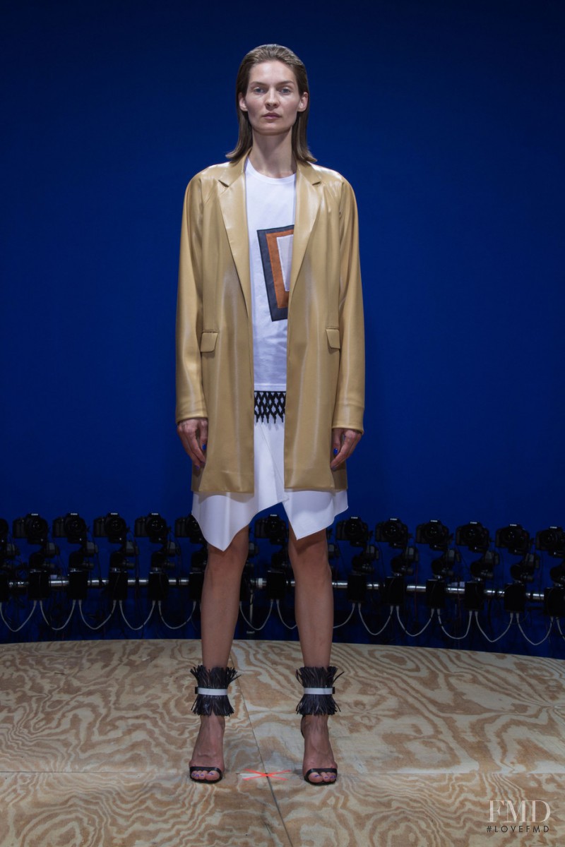 Karolin Wolter featured in  the Reed Krakoff fashion show for Spring/Summer 2015