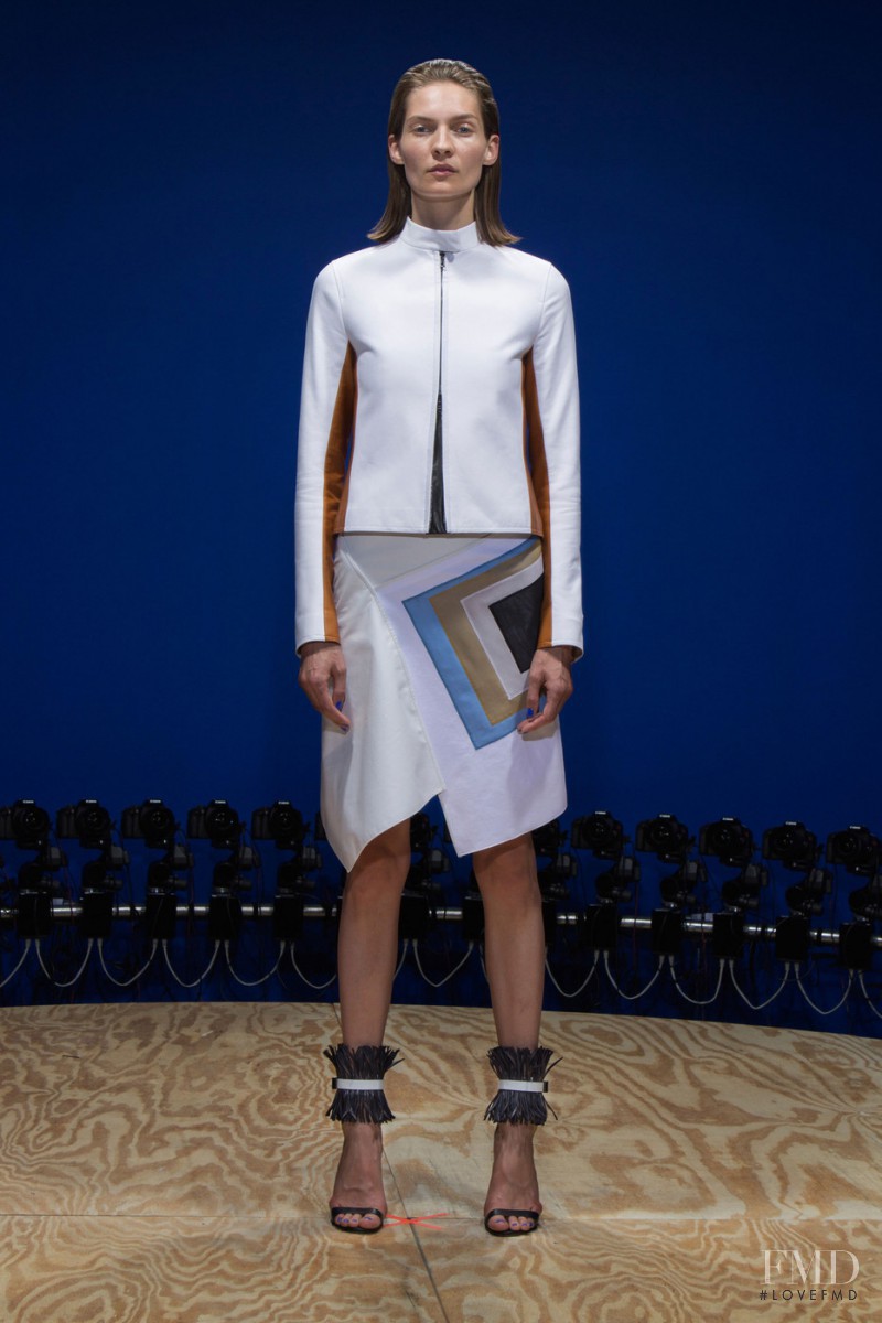 Karolin Wolter featured in  the Reed Krakoff fashion show for Spring/Summer 2015