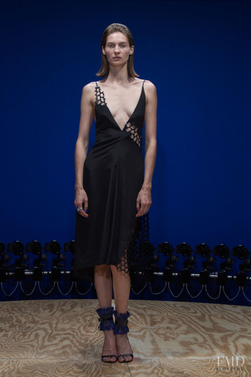 Karolin Wolter featured in  the Reed Krakoff fashion show for Spring/Summer 2015