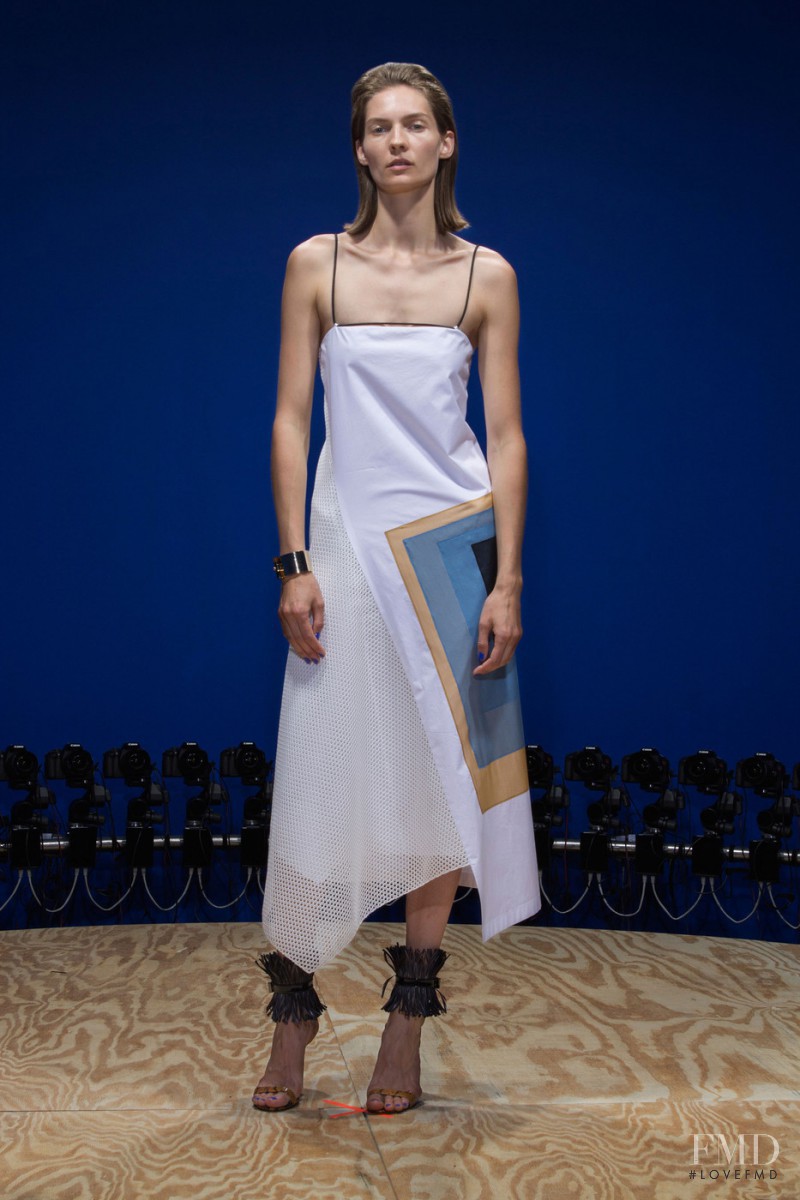 Karolin Wolter featured in  the Reed Krakoff fashion show for Spring/Summer 2015