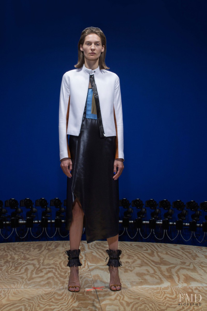 Karolin Wolter featured in  the Reed Krakoff fashion show for Spring/Summer 2015