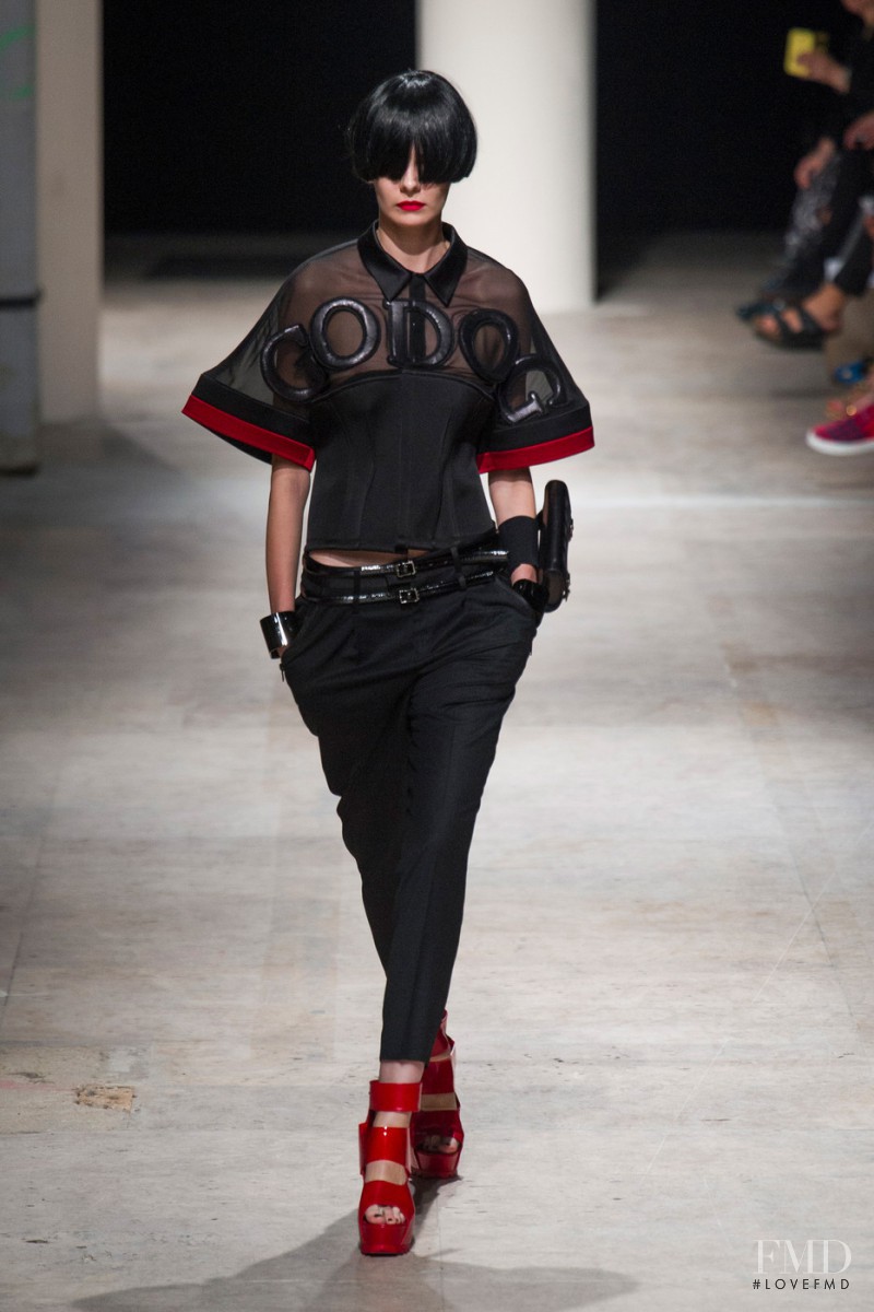 Dasha Denisenko featured in  the Undercover Godog fashion show for Spring/Summer 2014