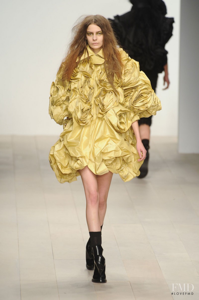 Dasha Denisenko featured in  the John Rocha fashion show for Autumn/Winter 2012