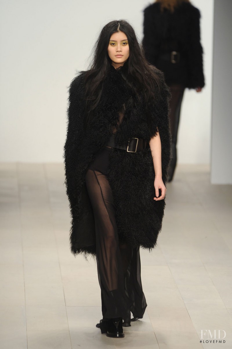 Ming Xi featured in  the John Rocha fashion show for Autumn/Winter 2012