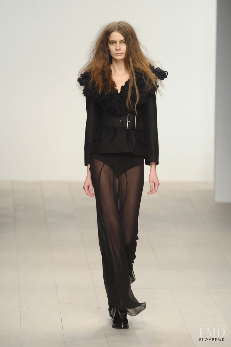 Dasha Denisenko featured in  the John Rocha fashion show for Autumn/Winter 2012