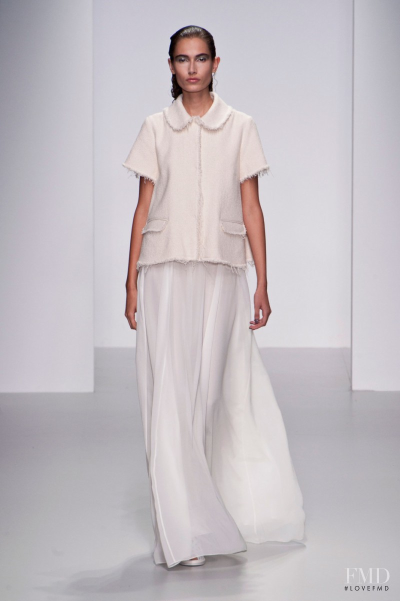 Paulina Kubac featured in  the John Rocha fashion show for Spring/Summer 2014