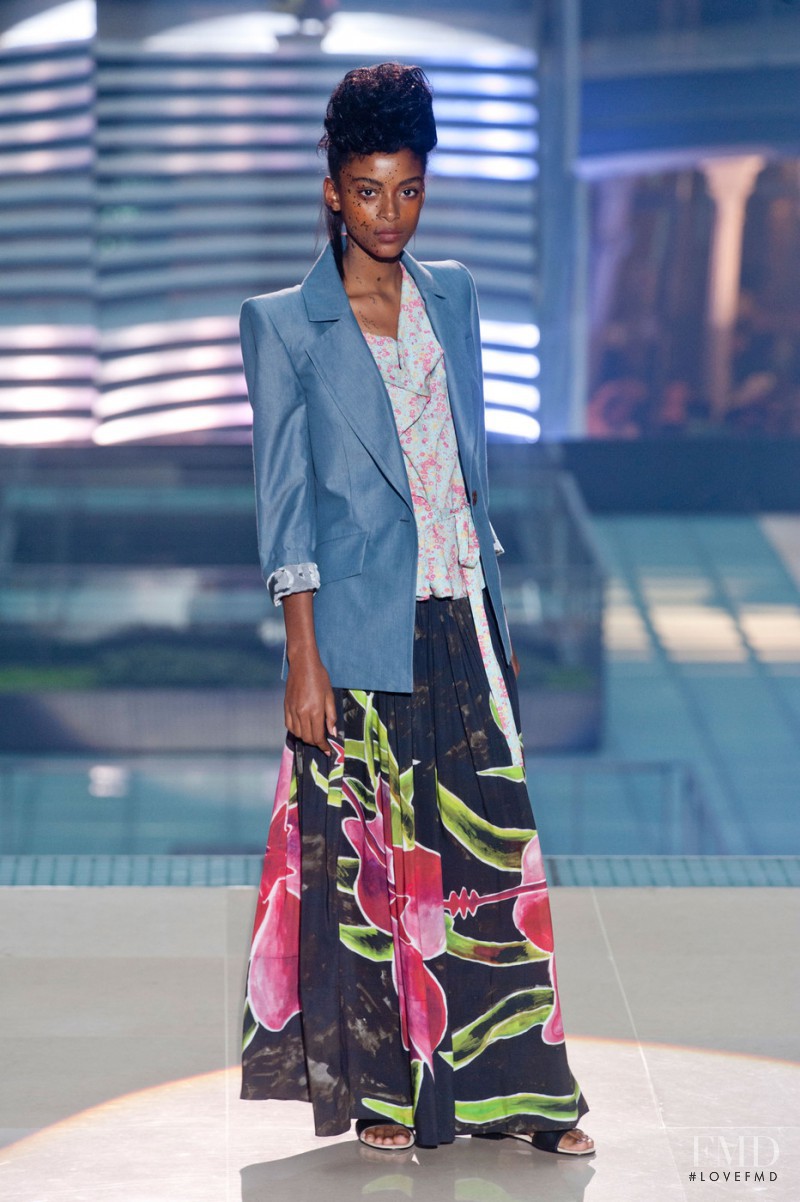 Alécia Morais featured in  the Vivienne Westwood Gold Label fashion show for Spring/Summer 2014