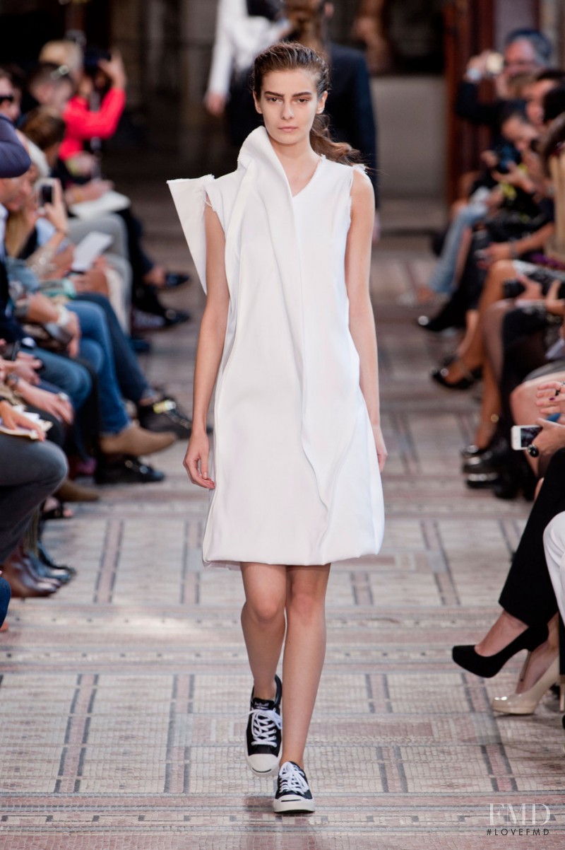 Dasha Denisenko featured in  the Moon Young Hee fashion show for Spring/Summer 2014