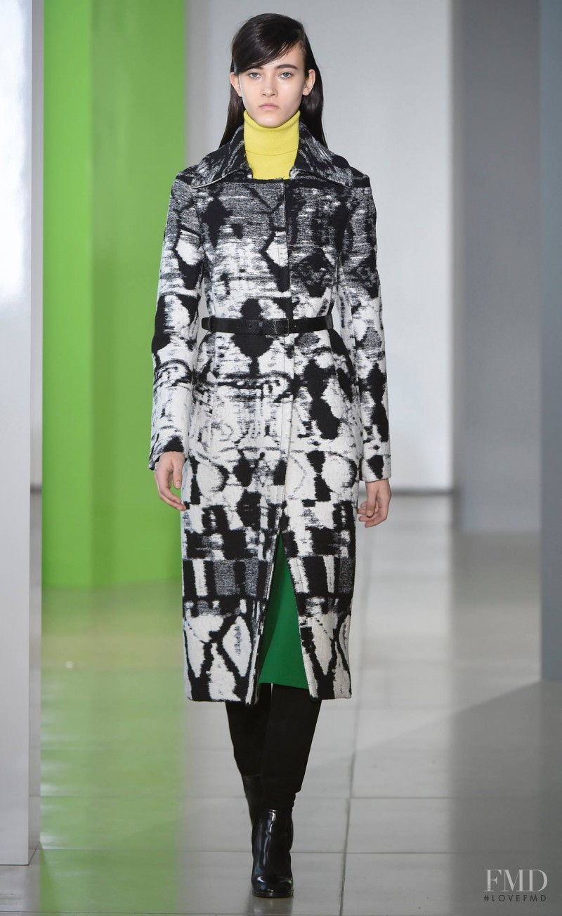 Greta Varlese featured in  the Jil Sander fashion show for Autumn/Winter 2015