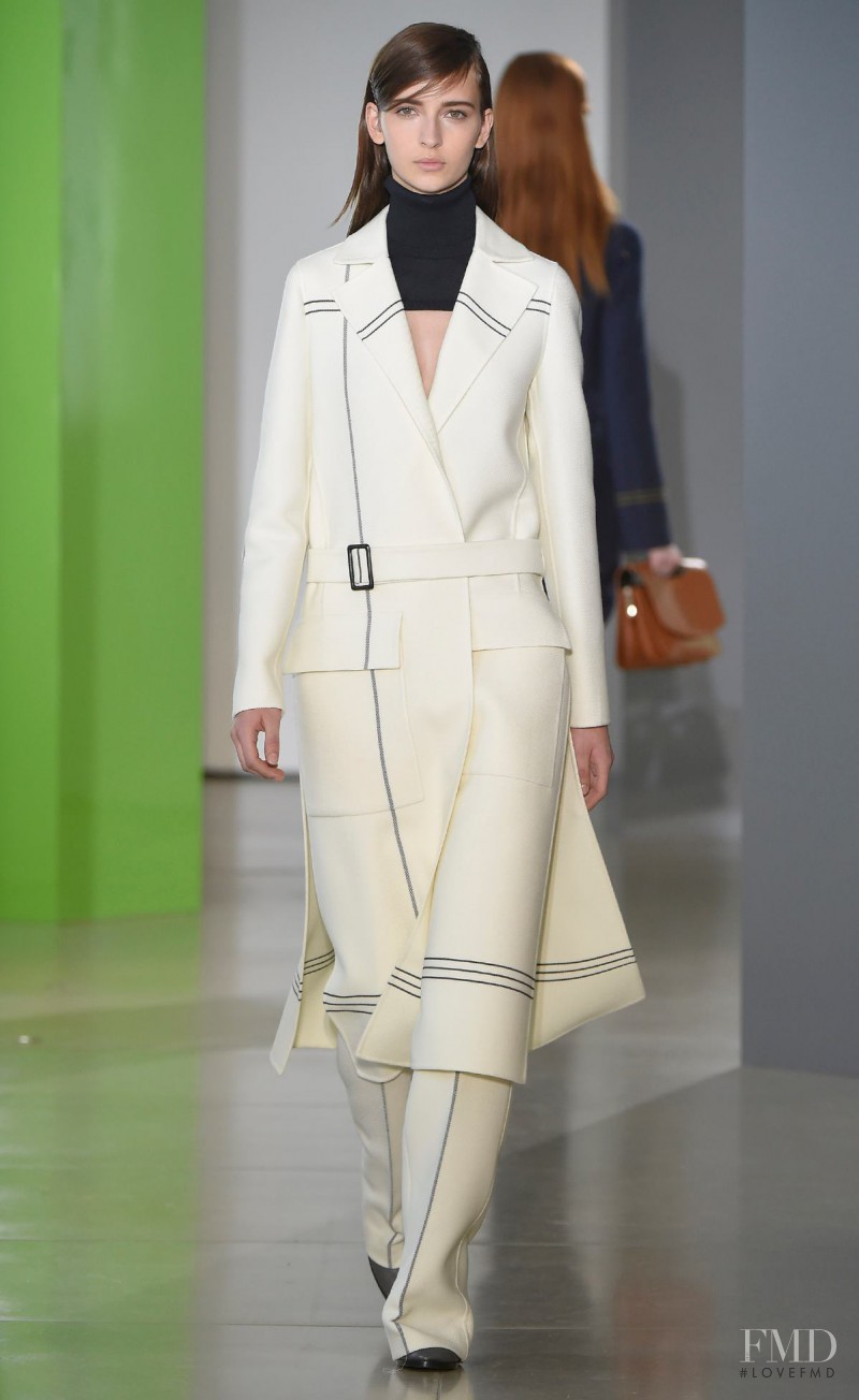 Waleska Gorczevski featured in  the Jil Sander fashion show for Autumn/Winter 2015