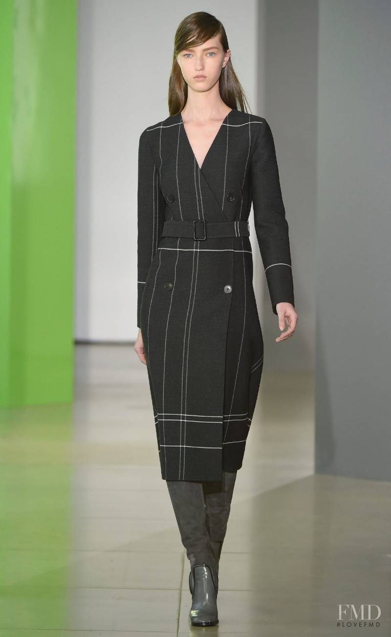 Liza Ostanina featured in  the Jil Sander fashion show for Autumn/Winter 2015