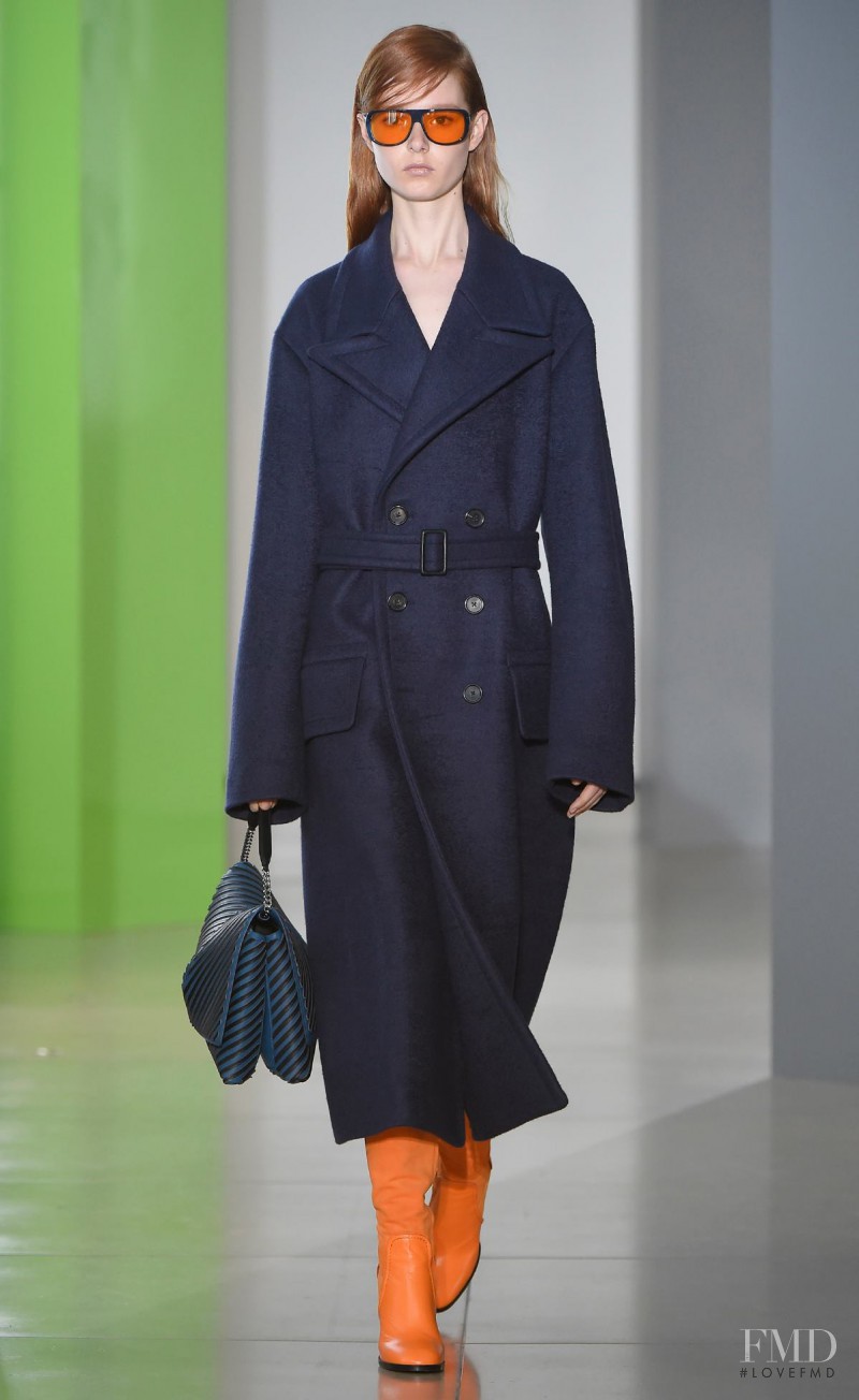 Grace Simmons featured in  the Jil Sander fashion show for Autumn/Winter 2015