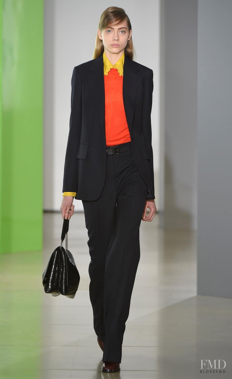 Odette Pavlova featured in  the Jil Sander fashion show for Autumn/Winter 2015