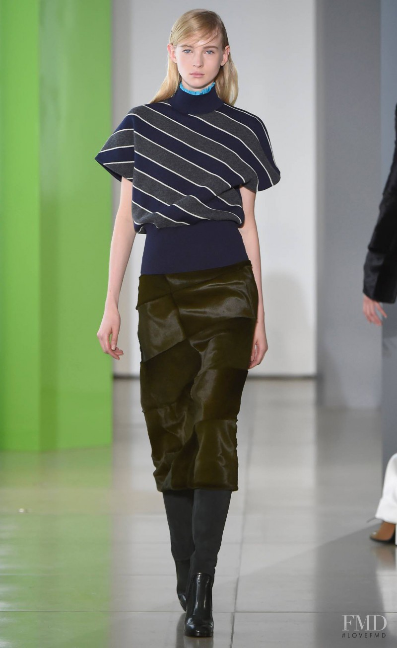 Nastya Sten featured in  the Jil Sander fashion show for Autumn/Winter 2015