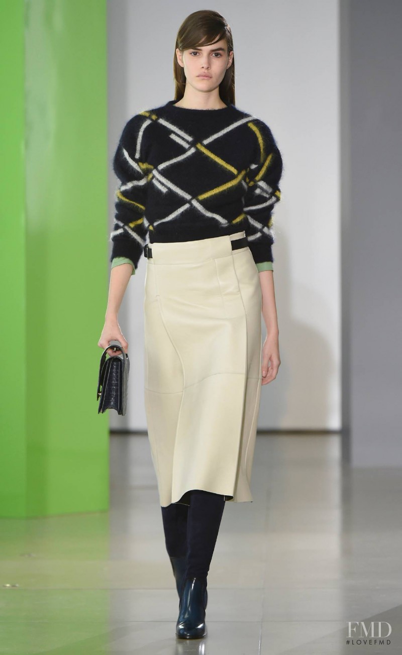 Vanessa Moody featured in  the Jil Sander fashion show for Autumn/Winter 2015