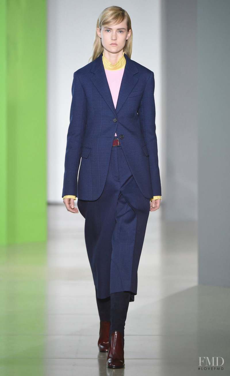 Harleth Kuusik featured in  the Jil Sander fashion show for Autumn/Winter 2015
