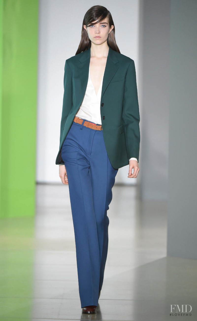 Grace Hartzel featured in  the Jil Sander fashion show for Autumn/Winter 2015