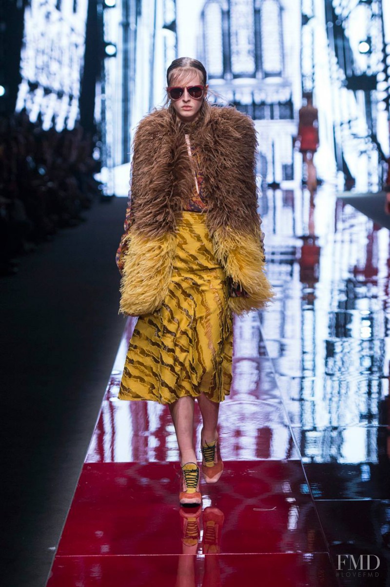 Anine Van Velzen featured in  the Just Cavalli fashion show for Autumn/Winter 2015