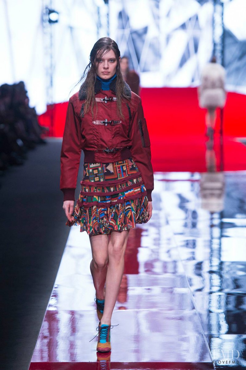 Anika Cholewa featured in  the Just Cavalli fashion show for Autumn/Winter 2015