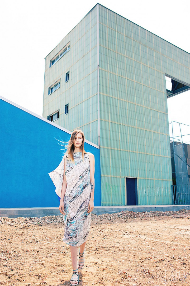 Sara Kiscinska featured in  the Vionnet lookbook for Resort 2015