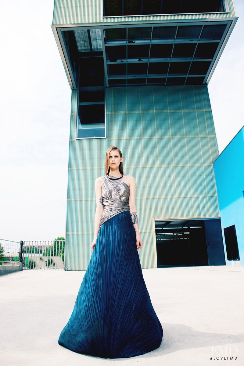 Sara Kiscinska featured in  the Vionnet lookbook for Resort 2015