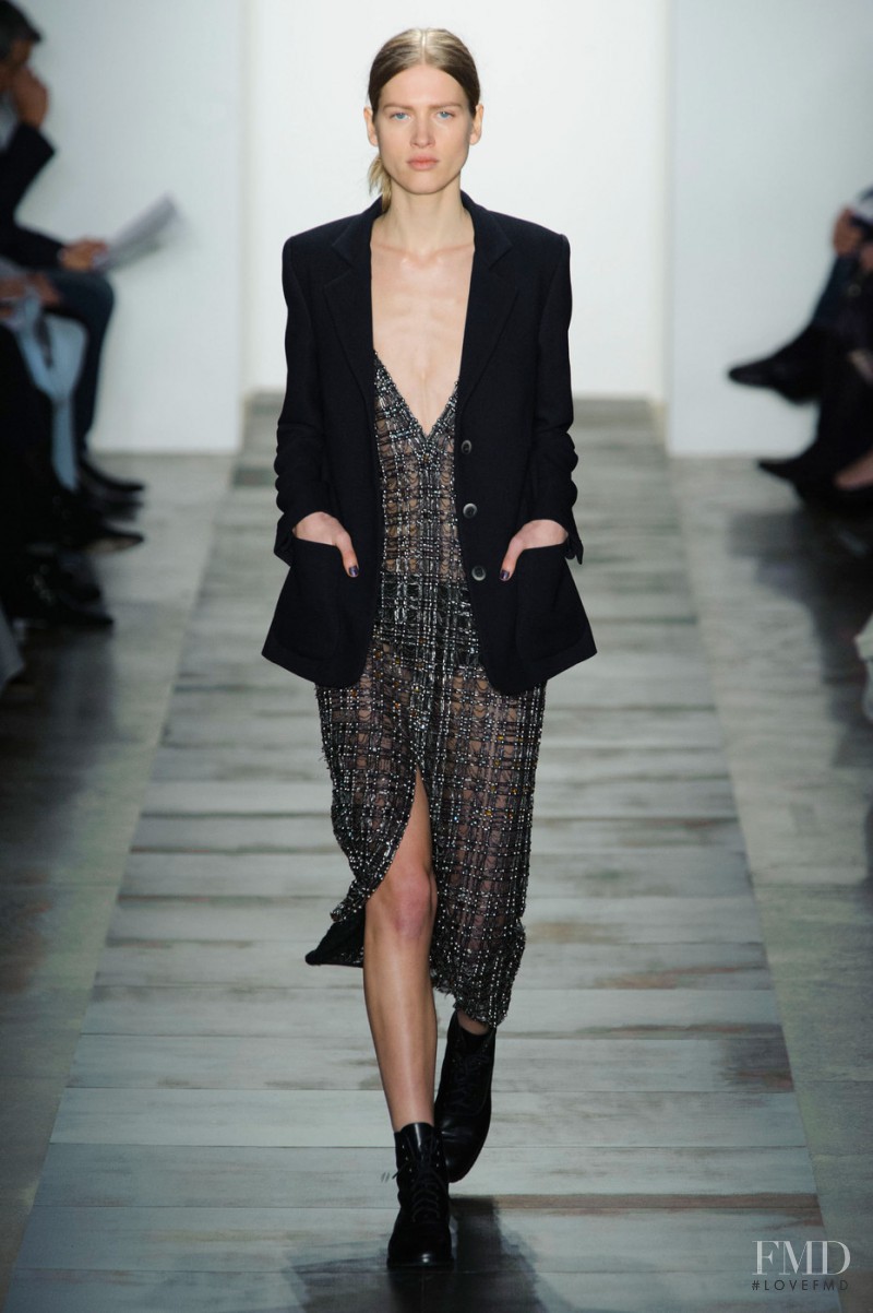 Laura Julie Schwab Holm featured in  the Wes Gordon fashion show for Autumn/Winter 2015